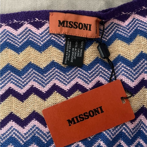 Missoni Orange Label Wool Scarf - Picture 4 of 6